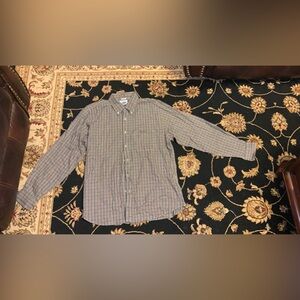 IZOD Button-Down Shirt Men's Size Large Multicolor Plaid Long Sleeve Collared